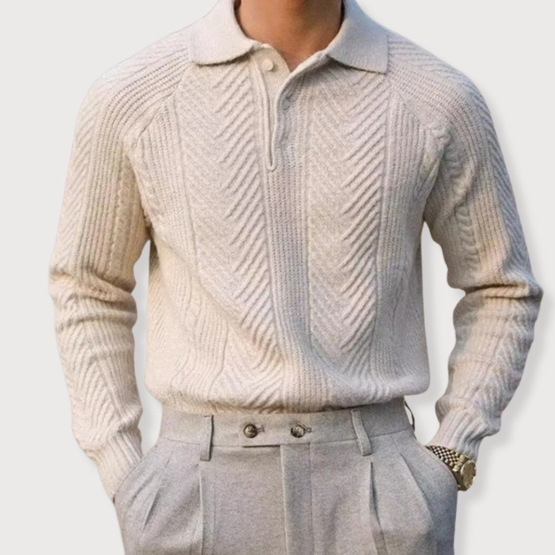 Klassische Herrenstrickpullover aus Wollmischung